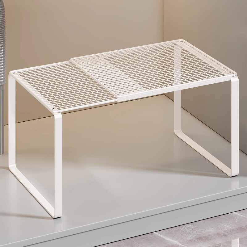 Under-Sink Storage Rack for Kitchen and Bathroom Cabinets, Layered and Extendable, with Dividers for Organizing Bath Supplies Under-Sink Storage Rack for Kitchen and Bathroom Cabinets, Layered and Extendable, with Dividers for Organizing Bath Supplies