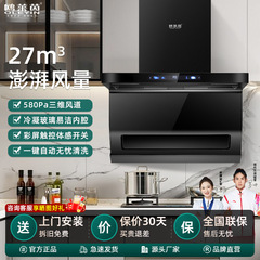 大吸力レンジフード家庭用台所側吸式7字型レンジフード体感自動洗浄レンジフード