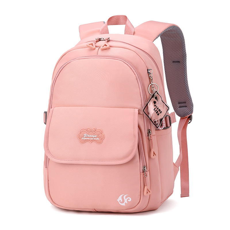 Natural Fish nueva mochila para estudiantes de escuela primaria 3-6 grado de Gran capacidad de protección ligera de la columna vertebral impermeable de una sola pieza de entrega