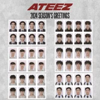 ATEEZ 2024 SEASON'S GREETINGS периферийные ID-фото фотографии размером один дюйм Фотографии календаря на стол