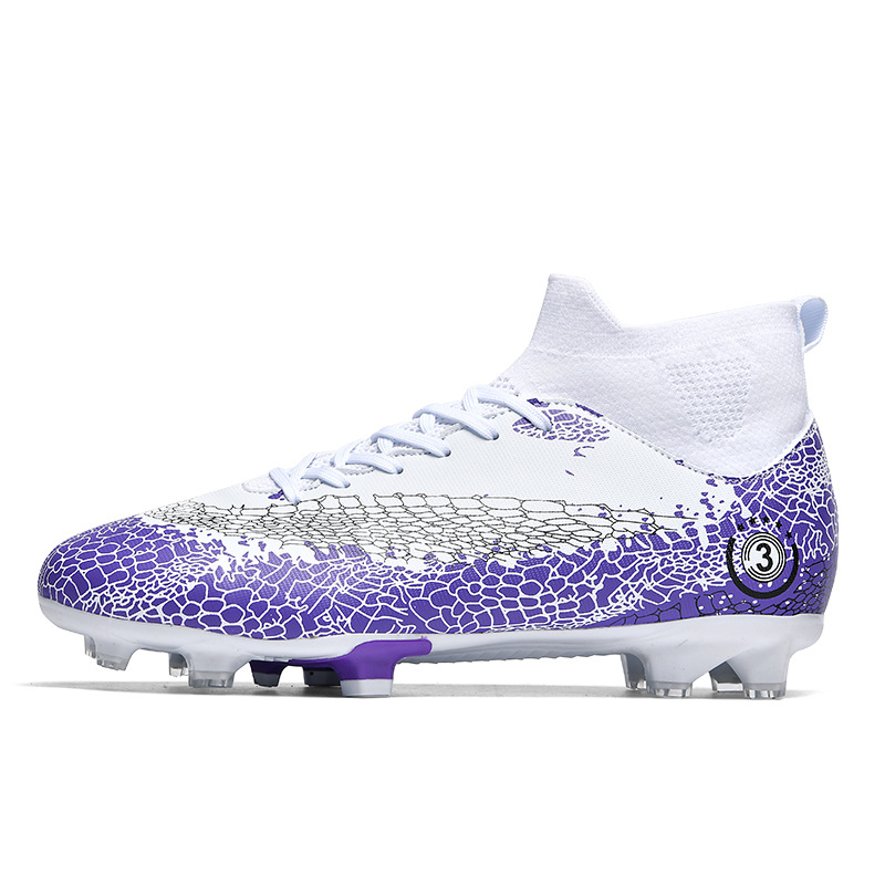 2023 transfronteriza nueva uña larga uñas rotas zapatos de fútbol hombres y adolescentes Transpirable zapatos de fútbol de alta zapatos de entrenamiento de hierba