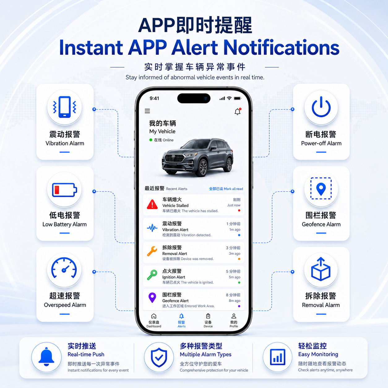 Overseas GPS Beidou Locator with Strong Magnetic Base for Logistics and Transportation, International Large Capacity, No Installation Required, Car Tracker