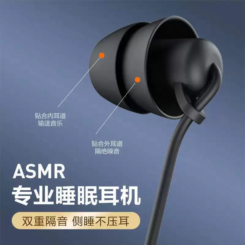 Наушники для сна Type-C в ухо проводные наушники HIFI звукоизоляция, шумоподавление силикон мобильный телефон компьютер универсальный штекер