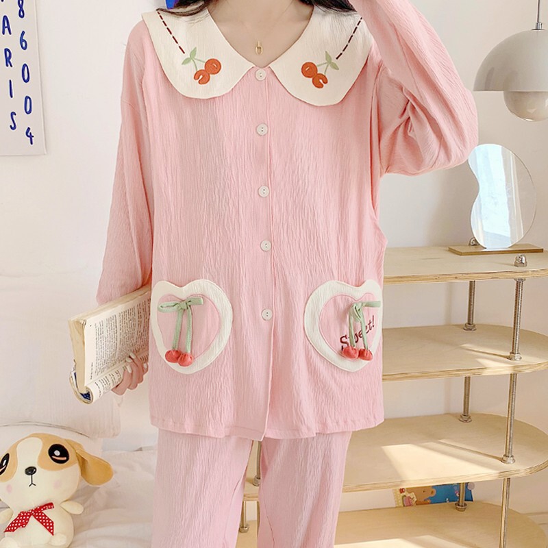 Moon Clothing Gauze Spring and Autumn Thin Breathable Postpartum Nursing Pajamas Going Out in Summer Pregnant Women Nursing Home Clothing Moon Clothing Gauze Spring and Autumn Thin Breathable Postpartum Nursing Pajamas Going Out in Summer Pregnant Women Nursing Home Clothing