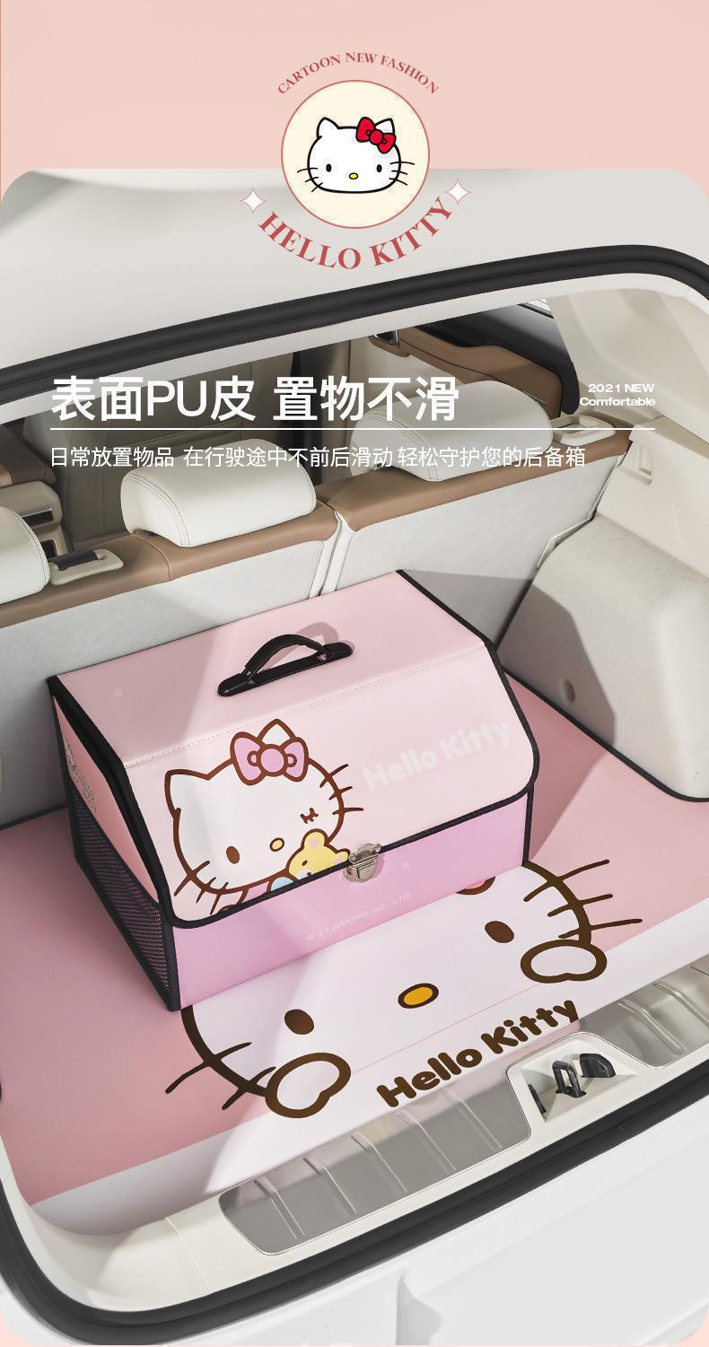 Hellokitty Car Cartoon Cute Trunk Mat Waterproof and Dirt-Resistant Easy to Clean Special Car Trunk Mat