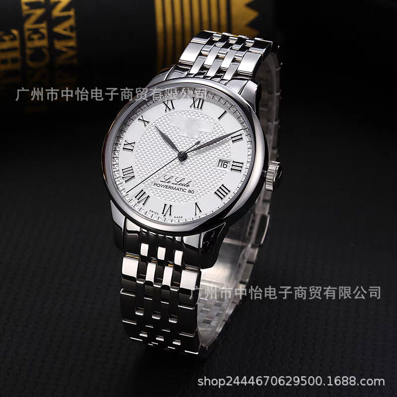 Leloc Men's Mechanical Watch, Light Luxury and High-End Feel, Datejust Style Watch, Mechanical Watch with Stainless Steel Durable Strap