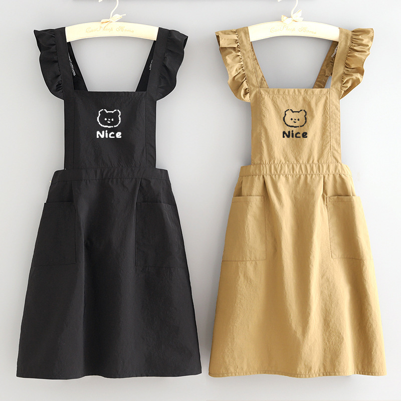 Artistic Apron Household Kitchen Water-repellent Waist Princess Skirt Restaurant Special Flower Shop Nail Art Work Clothes Women's Printing Artistic Apron Household Kitchen Water-repellent Waist Princess Skirt Restaurant Special Flower Shop Nail Art Work Clothes Women's Printing
