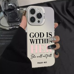 英語の文字が入ったApple 17 Pro Max、iPhone 16 Plus、個性的な15、ファッショナブルな14/13/12用のスマホケース