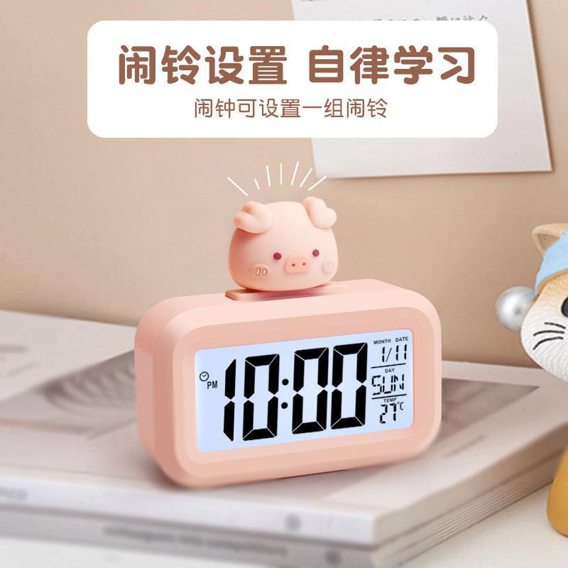 学生向けのミニ電子時計、新しい学習時計、子供や女の子の寮のデスクトップカウントダウンタイマー|undefined