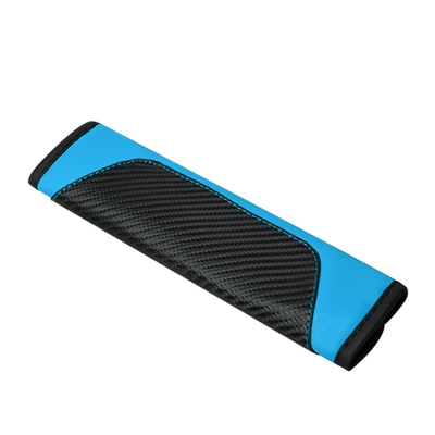 Shoulder Pads Carbon Fiber Leather Car Seatbelt Covers Cross-Border Trade Amazon Protective Covers Wholesale In-Car (Seat belt shoulder pad) - txh-blue