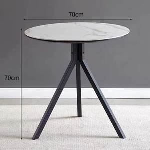 Легкий роскошный современный железный Mading Point Hall Rock Board Corner Несколько небольших шкафов для кофейного столика Круглый столик простой диван