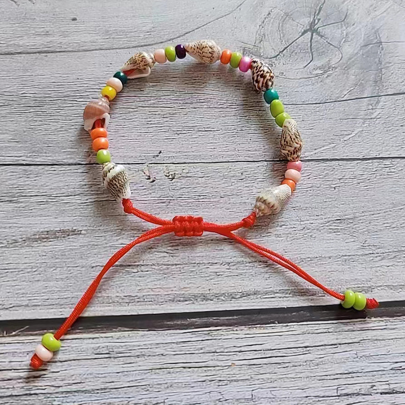 1 Piece Quantity Beach Geometric Seed Bead Shell Beaded Knitting Unisex Bracelets