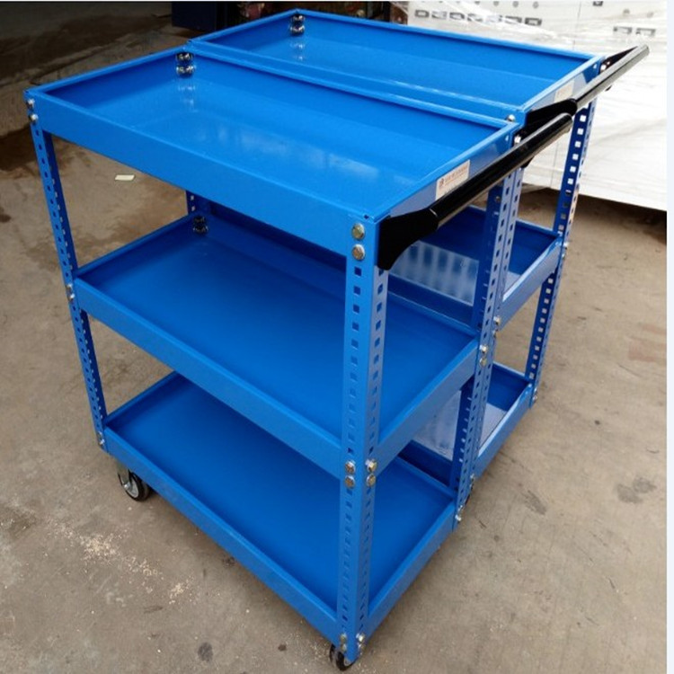 三层手推车简易轻型工具车五金工具推车拆装式现货供应移动拣货车