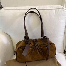 2025年秋季新款大容量复古磨砂皮包休闲百搭手提包跨境手提托特包