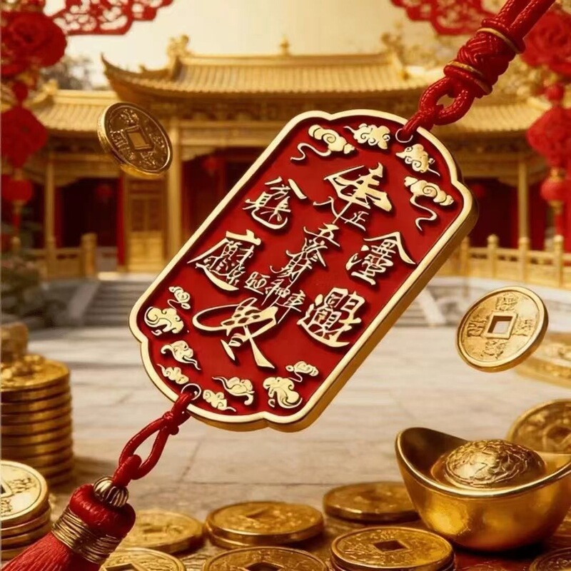 2026 New Model Double Dragon Portable Charm Pendant Home Decoration Pendant Direct from Manufacturer