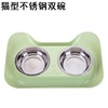 Free pet bowl tilted dog bowl, automatic drinking water, water feeding double bowl wholesale cat food bowl cat bowl dog pot