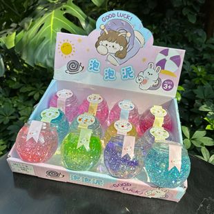New High-Transparency Foaming Slime Crystal Mud Children's Safe Stress Relief Toy with 3C Non-Stick Hands