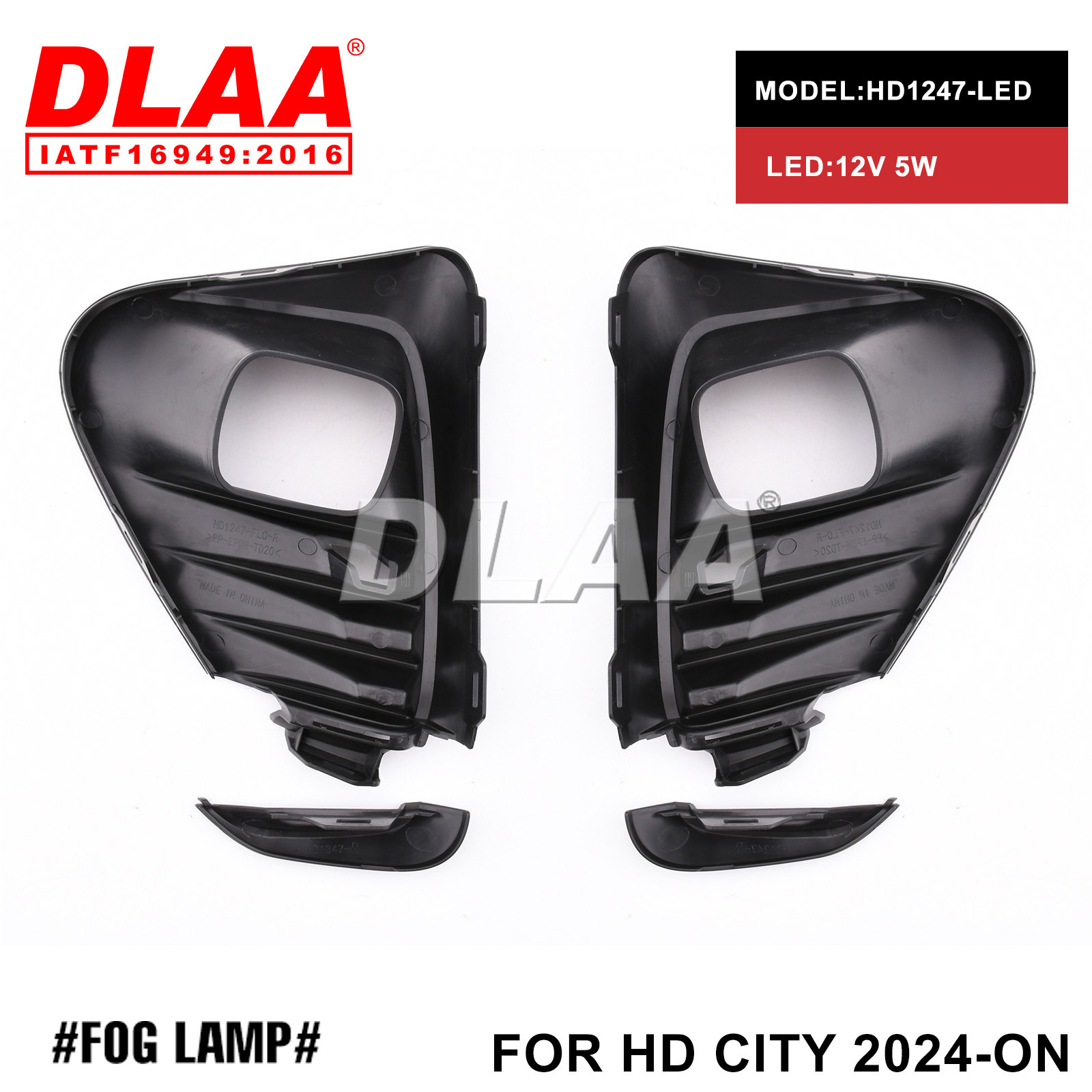 Aplicable a Honda CITY 2024 LED Front Fog Light Set Front Bumper Light Daylight Anti-Nieble Light