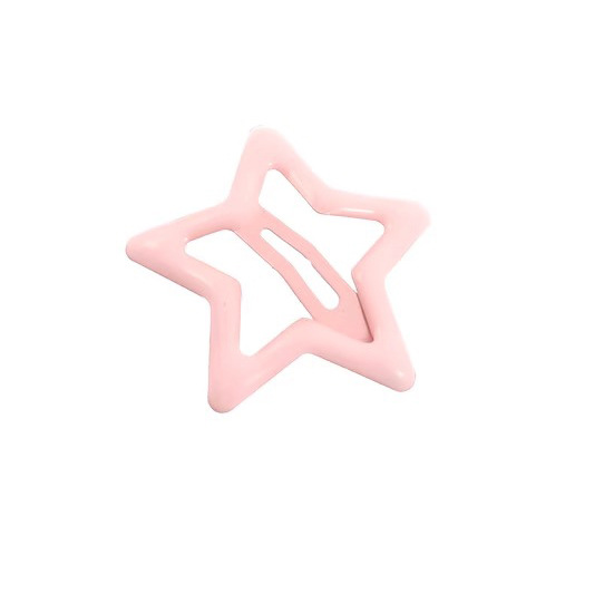 Rosa Linda estrella horquilla lado femenino clip de pelo amor de los niños BB clip de pelo roto horquilla bebé tocado
