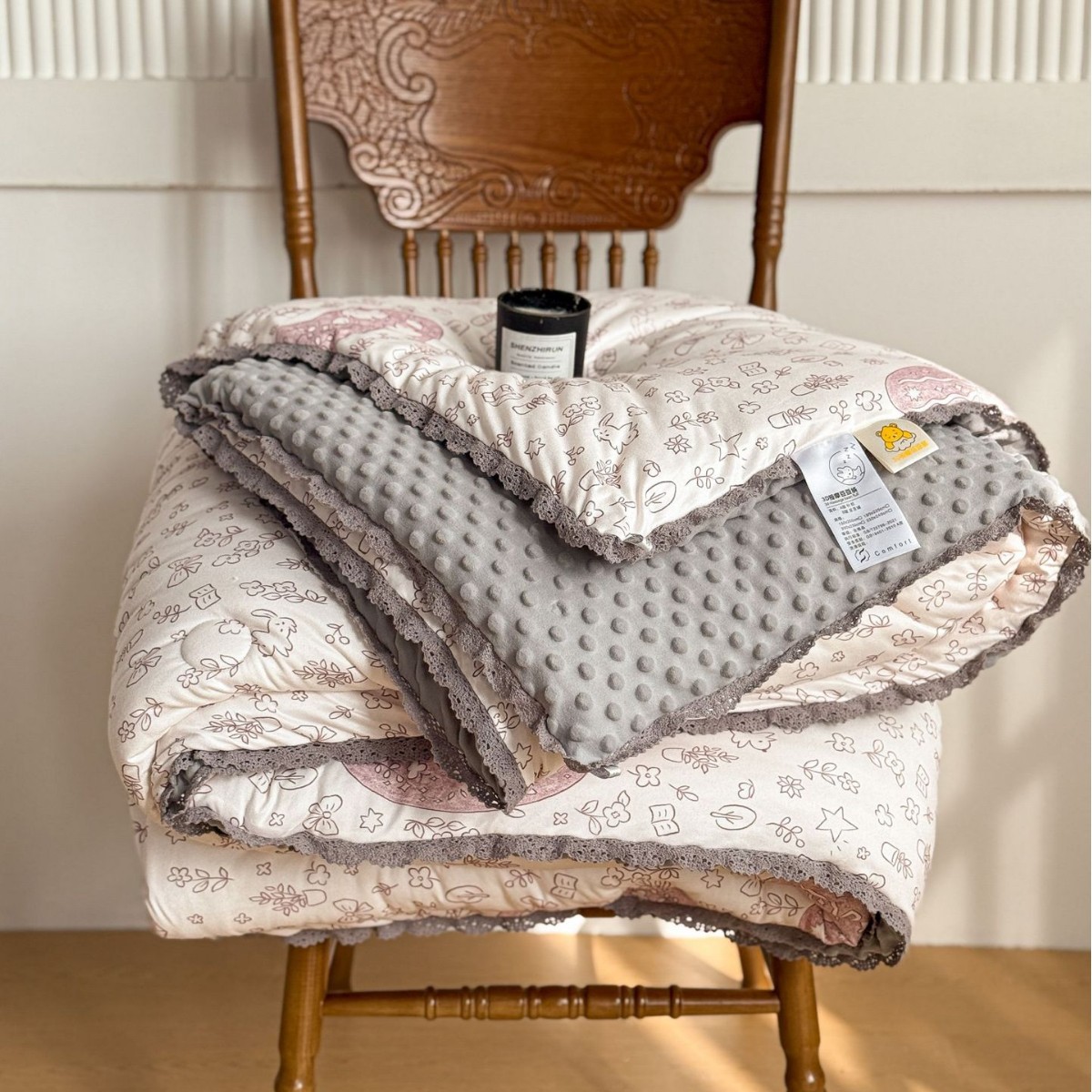 Cartoon Doudou Quilt Spring & Fall Thickeneded Quilt Single and Double Dormitory Quilt Core Kindergarten Winter Blanket Universal for All Seasons