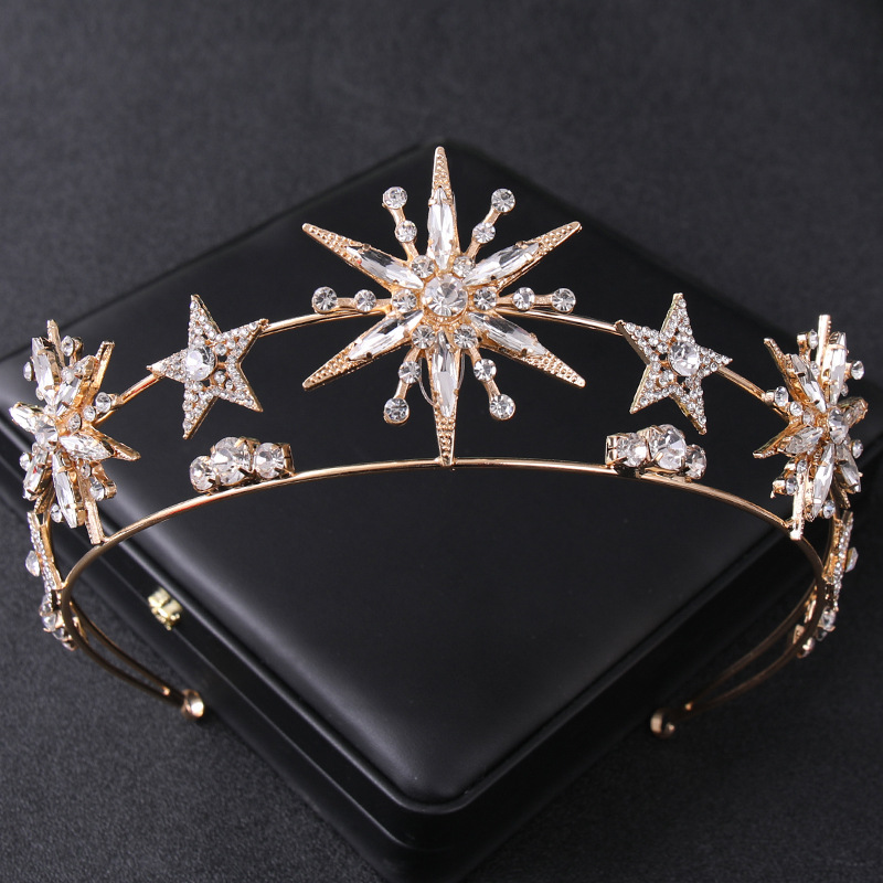 Fashion Star Metal Plating Inlay Rhinestones 1 Piece display picture 2