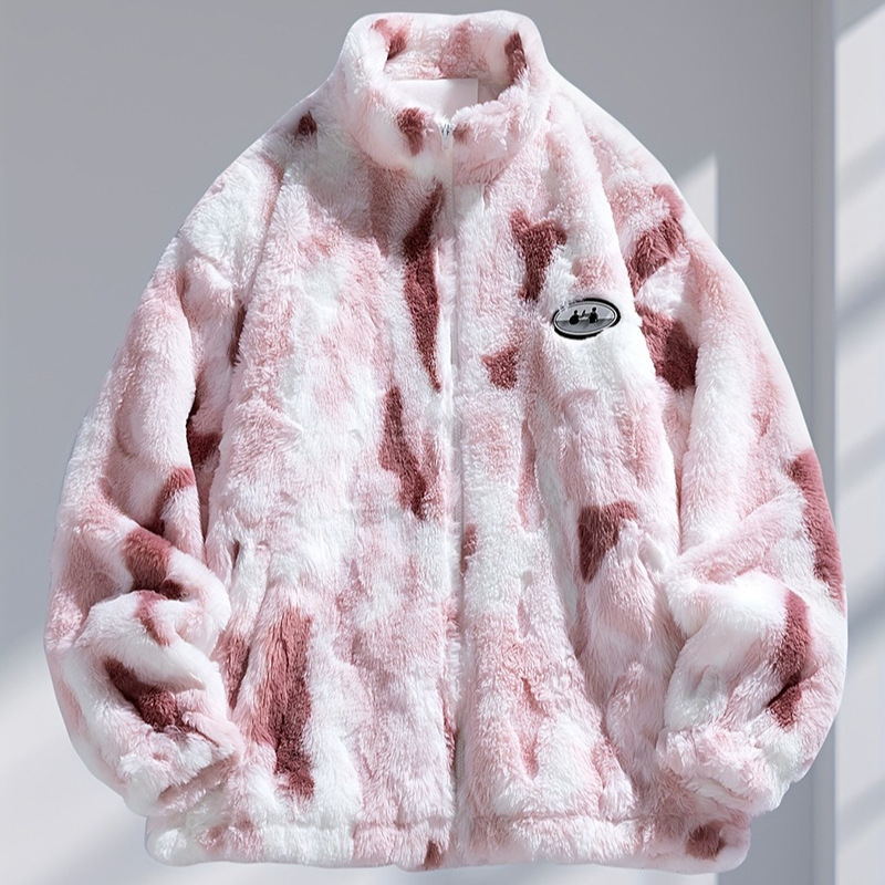 Cross-border Special Edition Autumn and Winter Lamb Wool Jacket Fashionable Men's Jacket Cross-border