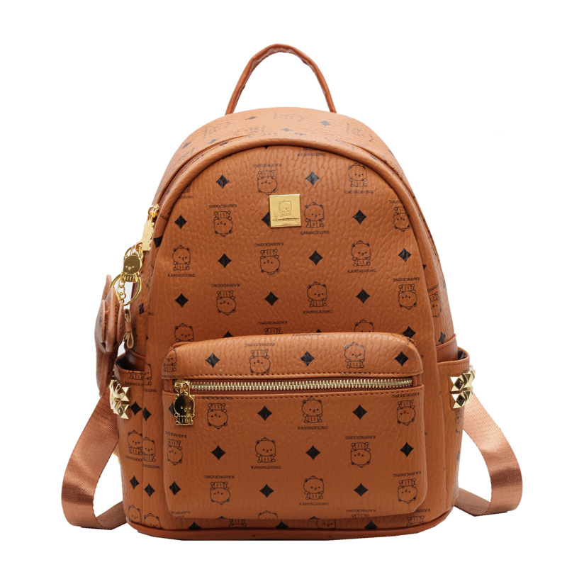 2025 nueva mochila de gran capacidad para mujeres caricaturas lindas osos mochila de mujer impresión de estilo coreano mochila de moda