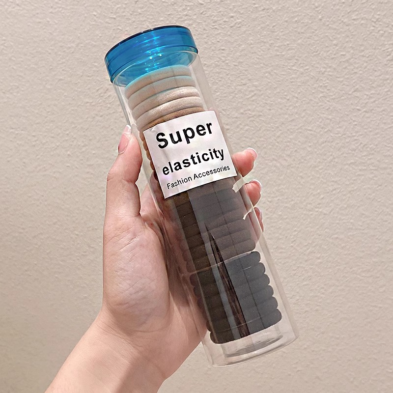 Cuerda para el cabello con cola de caballo alta para mujer 2025 nueva cuerda para el cabello de alta elasticidad y durabilidad para niñas con funda de goma para el cabello