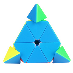 Yuxin Black Kirin Pyramid Puzzle Smooth 3-Stage Pyramid Alien Brain Teaser Cube