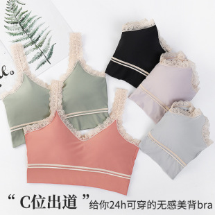 美背内衣 女士法式文胸蕾丝性感内衣 无钢圈文胸聚拢抹胸裹胸bra O1CN01r0yyXc1x6VBQIVK7k_!!2002356394-0-cib.310x310.jpg