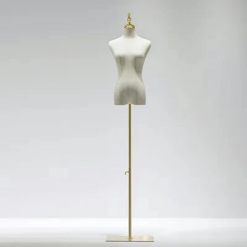 Modelo de accesorios tienda de ropa de mujer cuerpo completo modelo estante de ropa de mujer estante de muñeca de medio cuerpo humano estante de exhibición de ventana