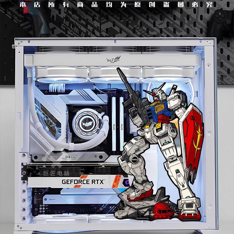 Assault Freedom Gundam Electric Car Trunk Computer Scratch Blocking Body Sticker Car Window Waterproof Decorative Sticker