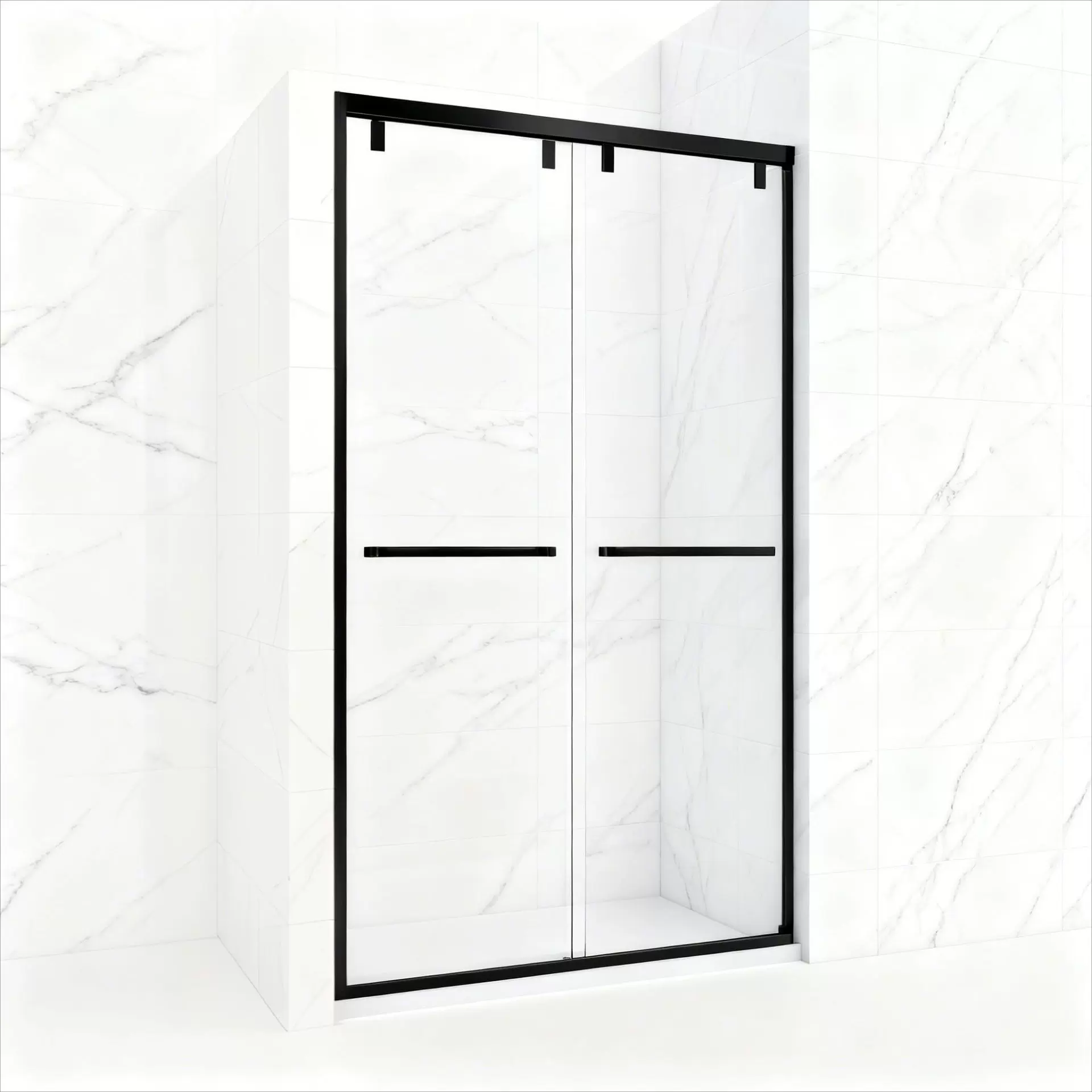 厂家定制304钛金古铜色玫瑰金框架8mm钢化玻璃不锈钢推拉门淋浴房