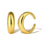 欧美黄铜镀金光面冷淡风可爱月亮造型时尚简约开口戒指食指戒男女