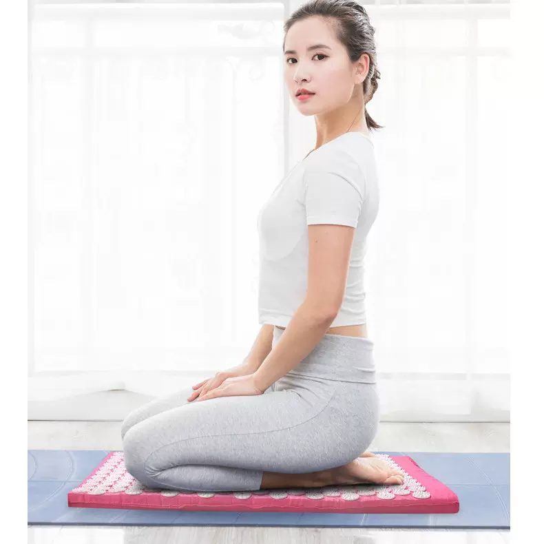 按摩针刺瑜伽垫健身用品运动疗法穴位垫枕套针刺按摩套装针灸++++
