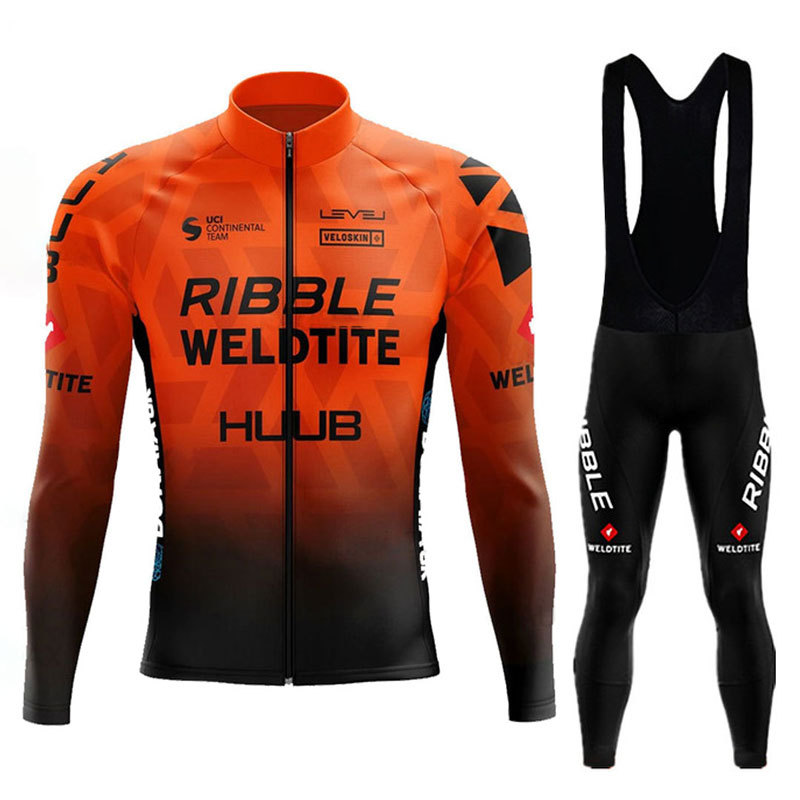 クロスボーダー専用huub騎手服長袖スーツ男性マウンテンバイク自転車服道路騎手装備卸売り