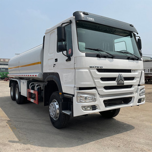 Sold to Africa Howo Oil Tanker Transport Truck, Rear Eight-Wheel Mobile Refueling Truck, 20 Square Diesel Gasoline Transport Truck