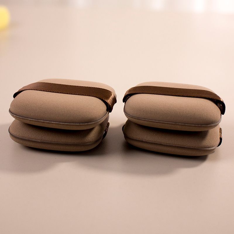 Esponja de maquillaje en polvo de chocolate, ultra suave y espesa, apta para uso en seco y húmedo, esponja para base de maquillaje, esponja para fijar el maquillaje de Guo Xiaoniu.