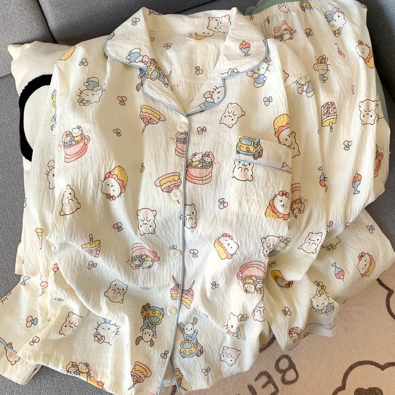 (가슴패드 없음) [윤두면] 케이크 KT 고양이긴팔+바지