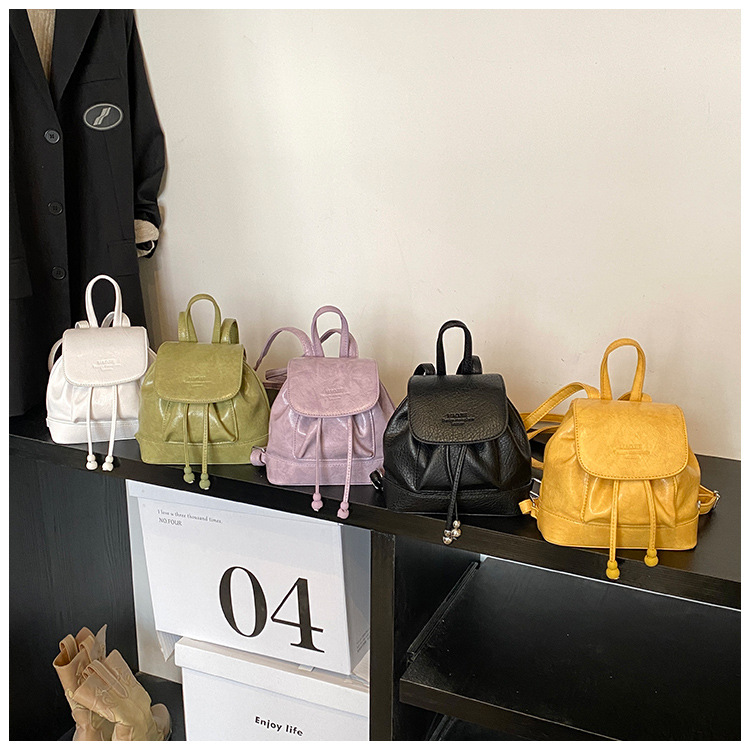 Simple, versatile and niche design women's backpack 2025 new trendy casual small backpack, fashionable travel small schoolbag undefined