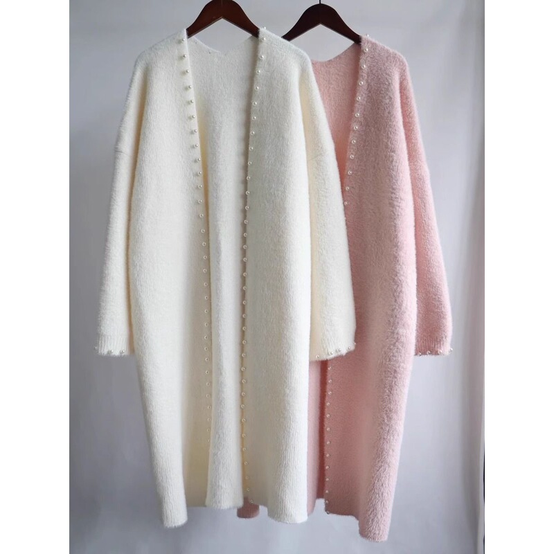 Mid-Length Loose Lazy Style Jacket for Women, Autumn New Korean Style Sweater, New Cardigan, Thick