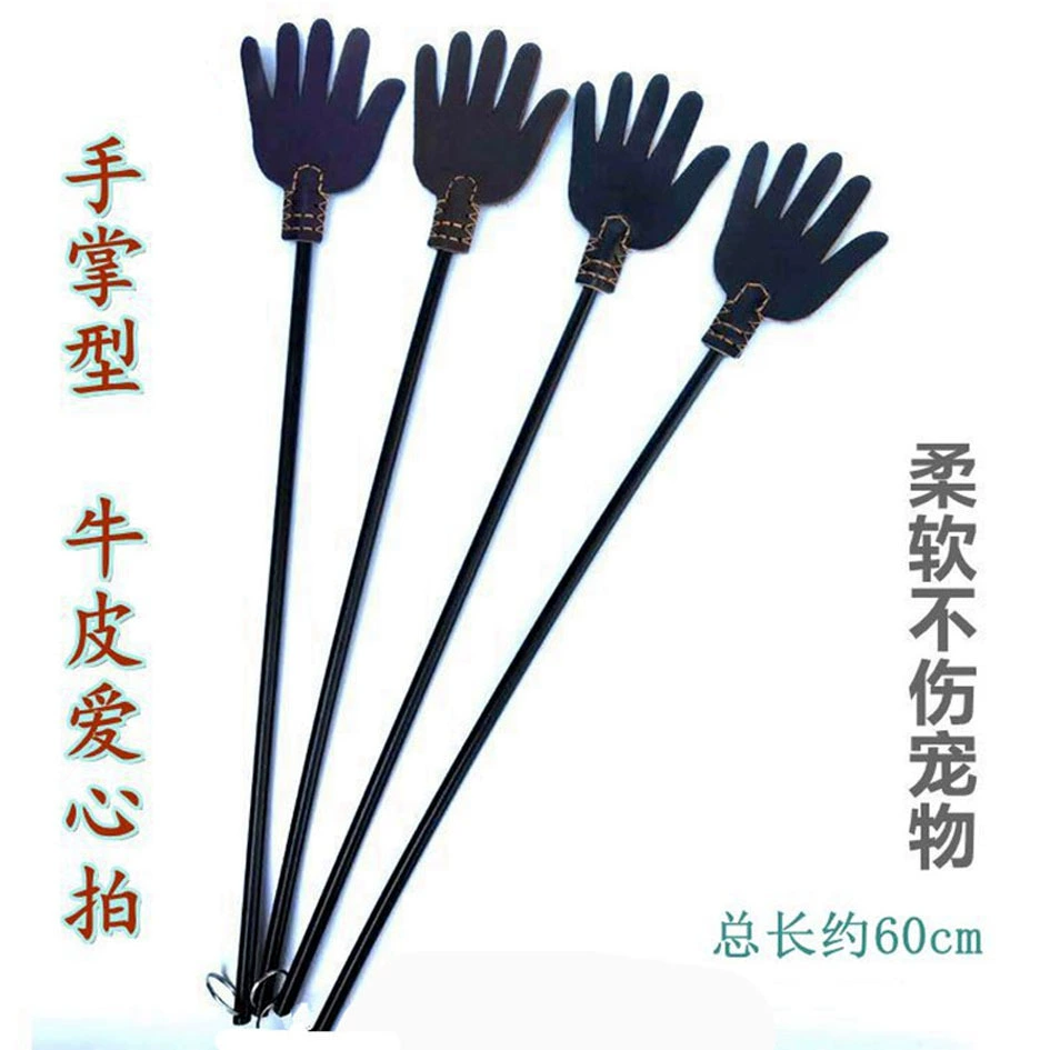 Палка для избиения собак Яловая кожа Палка для избиения собак Тренировочный кнут для собак Мягкая форма ладони Принадлежности для домашних животных Палка для избиения собак