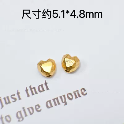 Ring Heart Spacer Bead Pendant – Zərgərlik ara hissələri - love