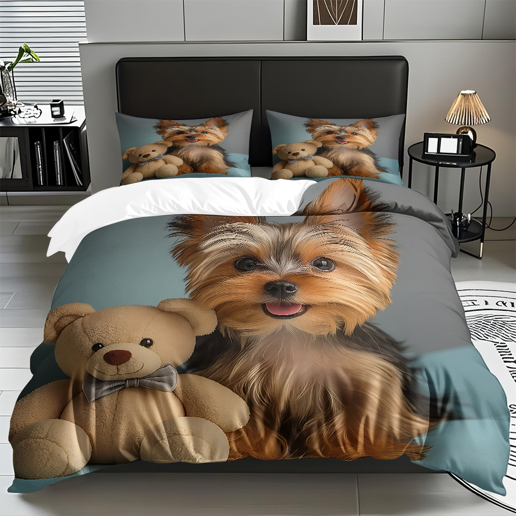 Cute perrito abrasión kit impresión digital pro-piel fabricante textil respirable venta directa soporte TEMU / JIT