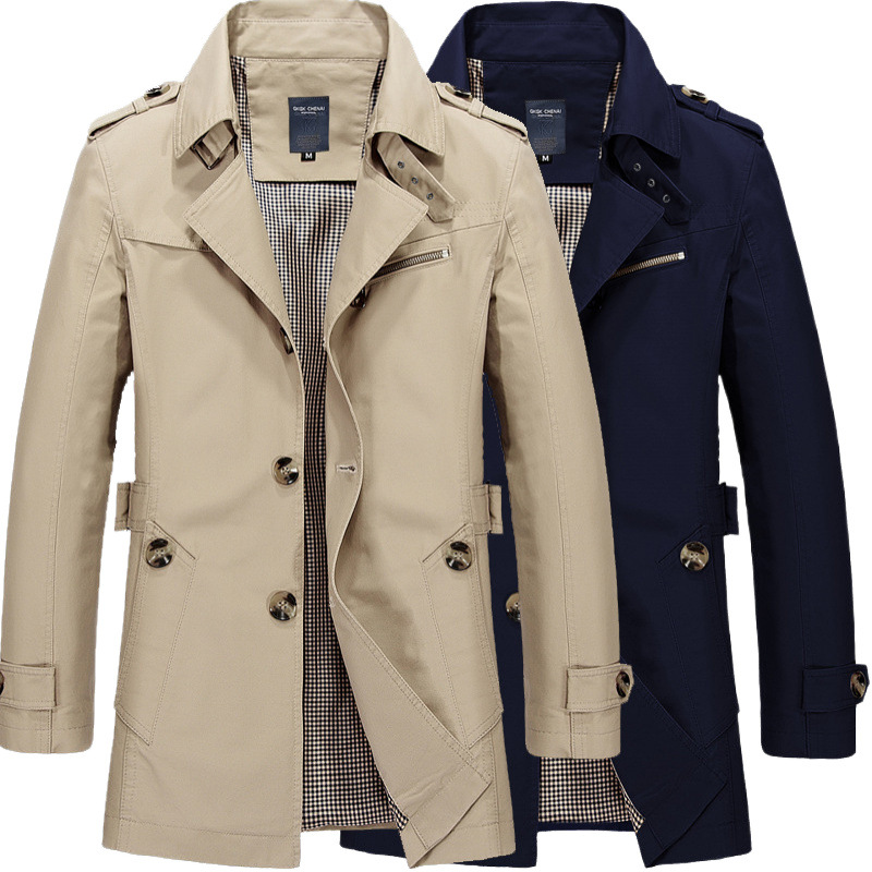 (Cross-border trading), casual cotton jacket, demi-season trench coat 5
