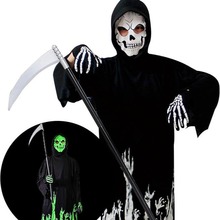 万圣节儿童服装,夜光万圣节恐怖儿童服装男孩儿童服装 万圣节服饰