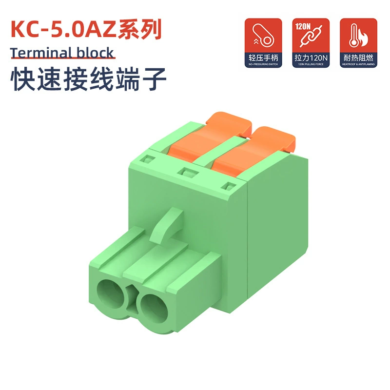 奎神电力 безсварочный клеммник для проводов KF2EDGR5.08MM, втычной PCB пресс-клемма тип A быстрый