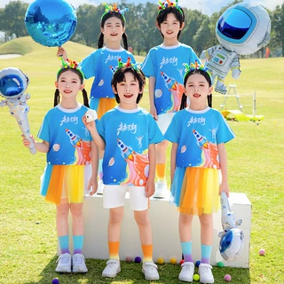 小学生校服夏季六一演出服幼儿园班服表演服大班毕业照运动会套装
