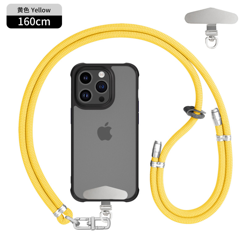 8mmクロスボディ、バックホルターネック携帯電話ストラップ、調節可能なハイエンドメタルバックルスペーサー、屋外紛失防止カメラストラップ|undefined