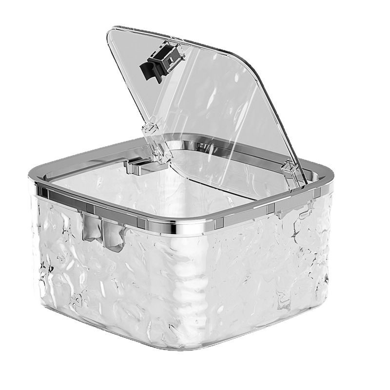 Bote de basura de escritorio Mesa de sala de estar con ondas de agua para el hogar